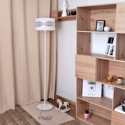 LED Stojací lampa HELEN 1xE27/15W/230V bílá