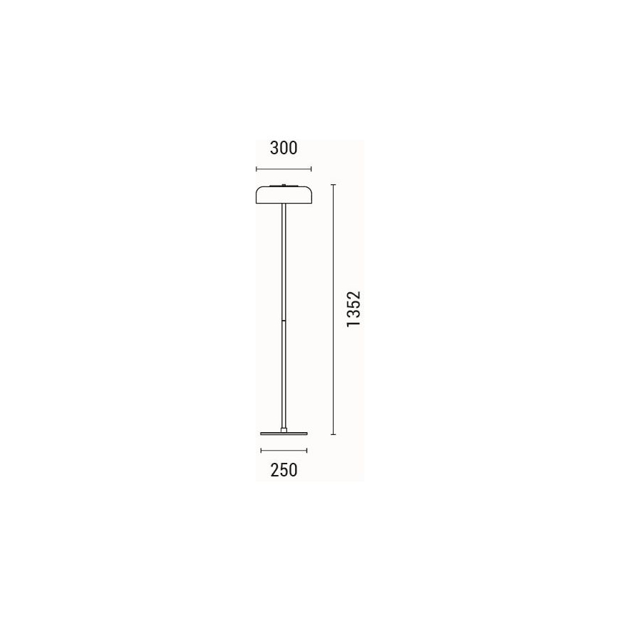 LED Stojací lampa LOBBY LED/8W/230V 3000K