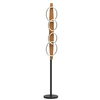 LED Stojací lampa MELISA LED/25W/230V borovice
