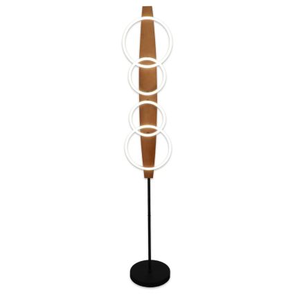 LED Stojací lampa MELISA LED/25W/230V borovice