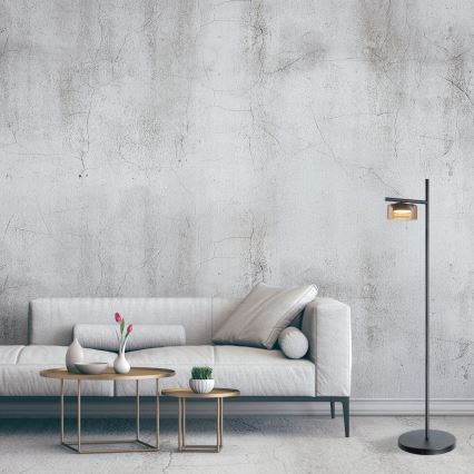 LED Stojací lampa OFELIA 1xGX53/6W/230V černá/béžová