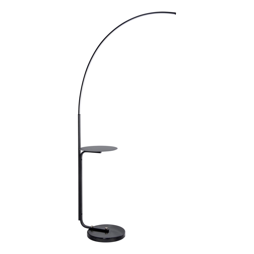 LED Stojací lampa se stolkem LED/20W/230V 3000-6500K černá