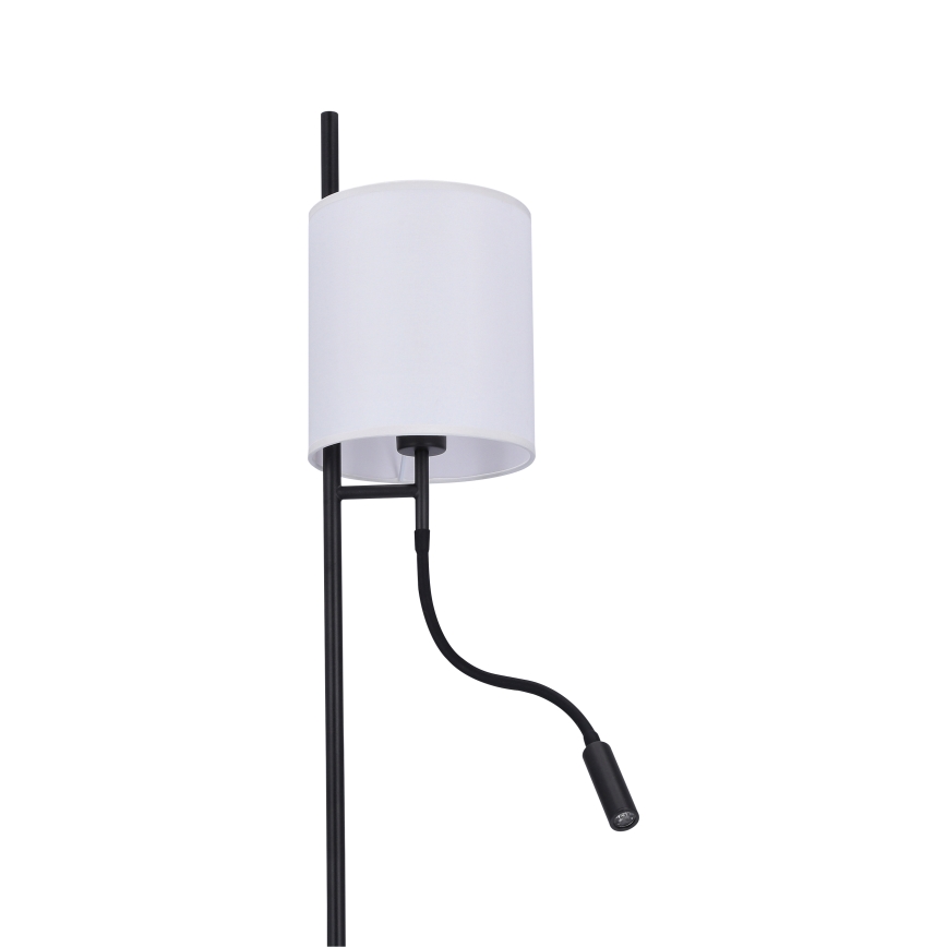 LED Stojací lampa TOKYO 1xE27/40W/230V + LED/3W černá/bílá