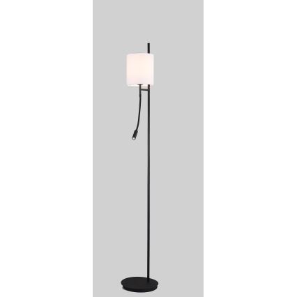 LED Stojací lampa TOKYO 1xE27/40W/230V + LED/3W černá/bílá