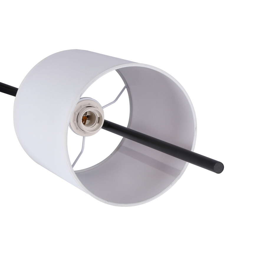 LED Stojací lampa TOKYO 1xE27/40W/230V + LED/3W černá/bílá