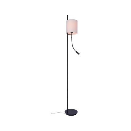 LED Stojací lampa TOKYO 1xE27/40W/230V + LED/3W černá/bílá