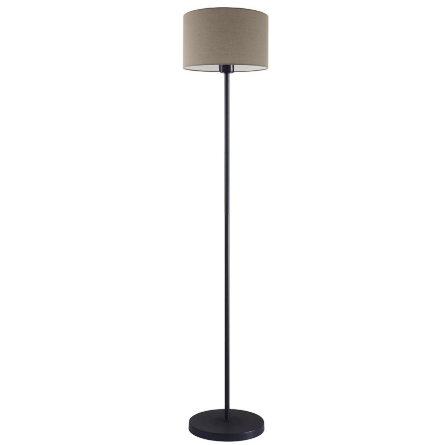 LED Stojací lampa TUNJA 1xE27/20W/230V pr. 30 cm černá/taupe