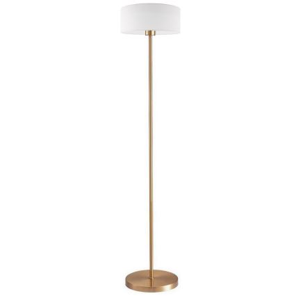 LED Stojací lampa TUNJA 1xE27/20W/230V pr. 30 cm zlatá/bílá