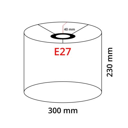 LED Stojací lampa TUNJA 1xE27/20W/230V pr. 30 cm zlatá/taupe