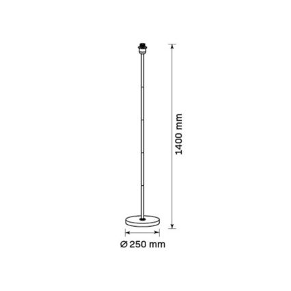 LED Stojací lampa TUNJA 1xE27/20W/230V pr. 30 cm zlatá/taupe
