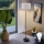 LED Stojací lampa TUNJA 1xE27/20W/230V pr. 38 cm černá/bílá