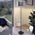 LED Stojací lampa TUNJA 1xE27/20W/230V pr. 38 cm černá/šedá