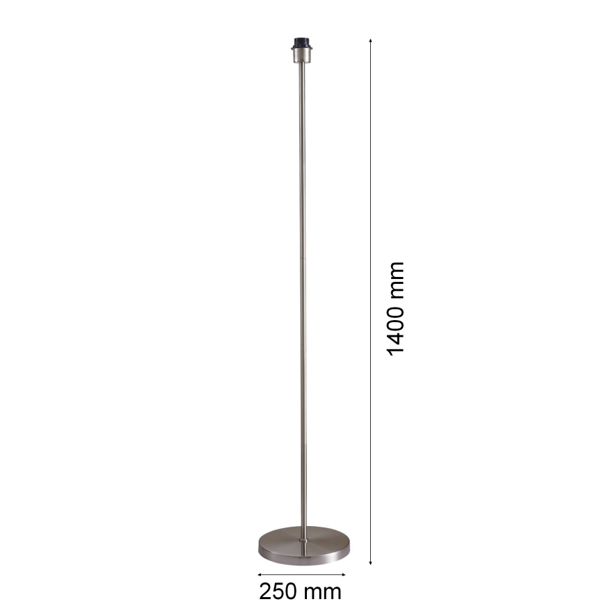 LED Stojací lampa TUNJA 1xE27/20W/230V pr. 38 cm matný chrom/bílá