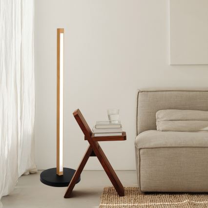 LED Stojací lampa VERDE LED/18W/230V 3000K dub/černá