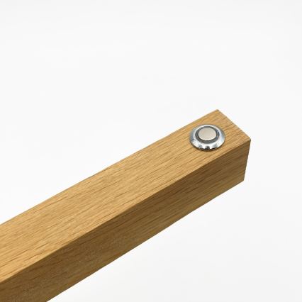 LED Stojací lampa VERDE LED/18W/230V 3000K dub/černá