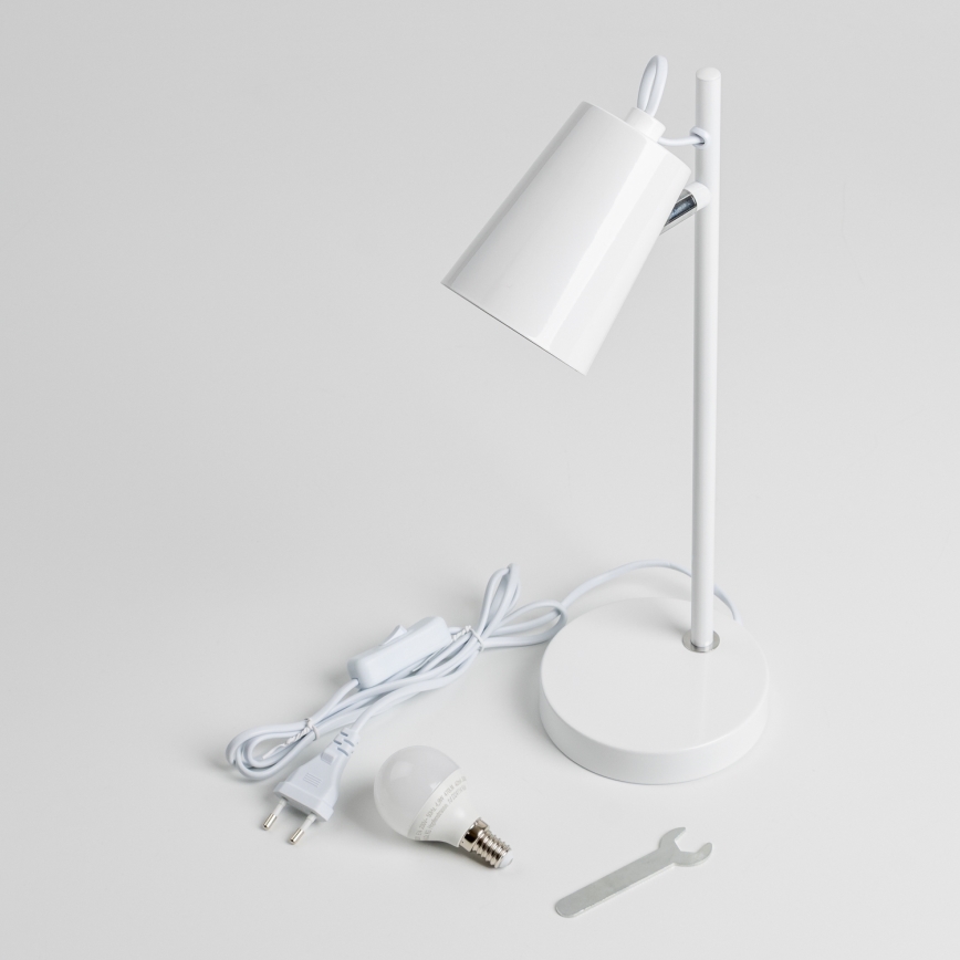 LED Stolní lampa 1xE14/4,9W/230V bílá