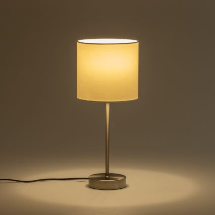 LED Stolní lampa 1xE14/5W/230V bílá/matný chrom