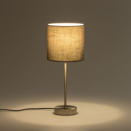 LED Stolní lampa 1xE14/5W/230V šedá/matný chrom