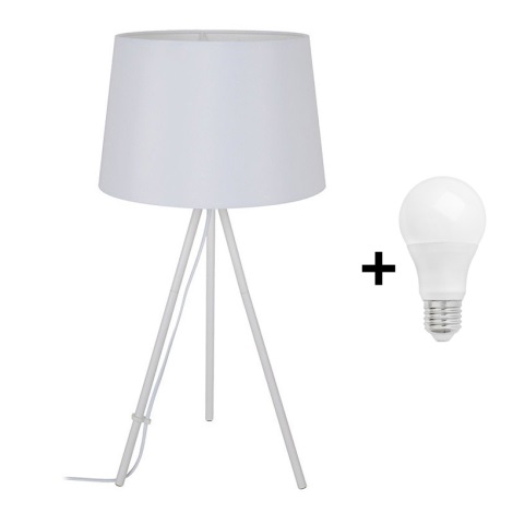LED Stolní lampa 1xE27/10W/230V bílá 56cm