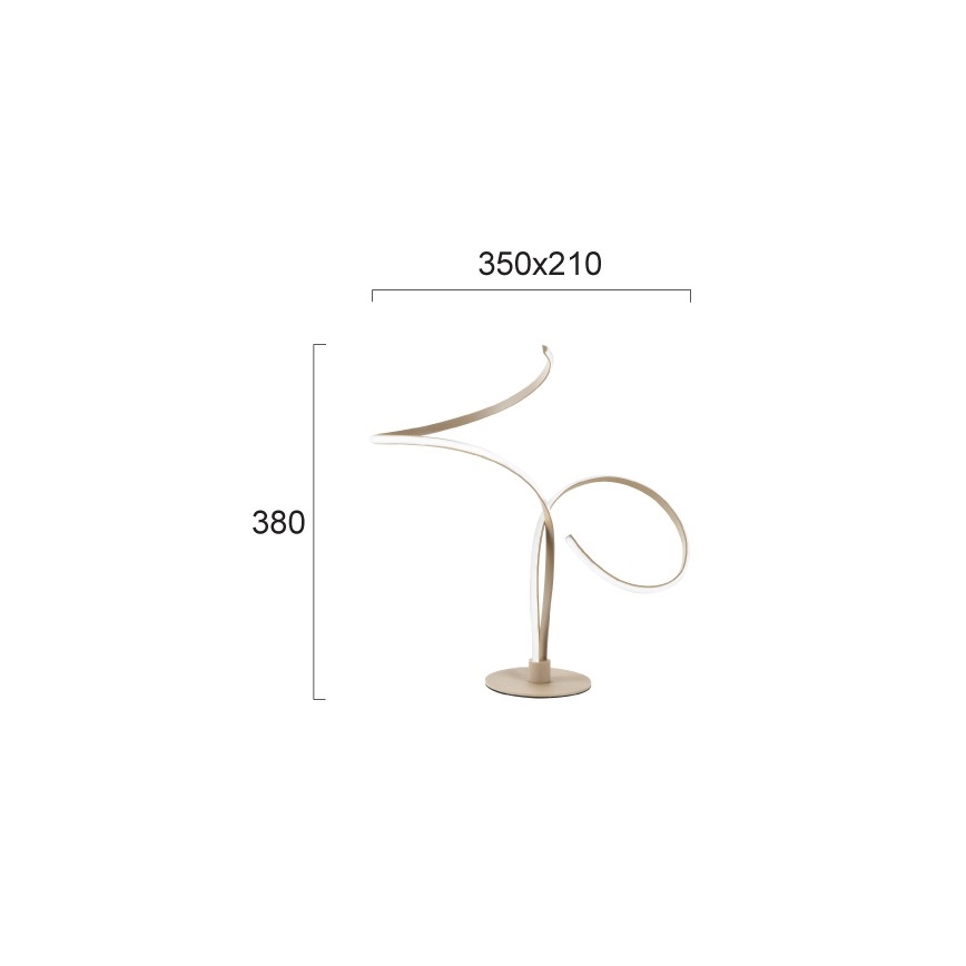 LED Stolní lampa IVANA LED/5W/230V béžová