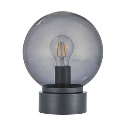 LED Stolní lampa JIMMY 1xE27/60W/230V antracit/kouřová černá