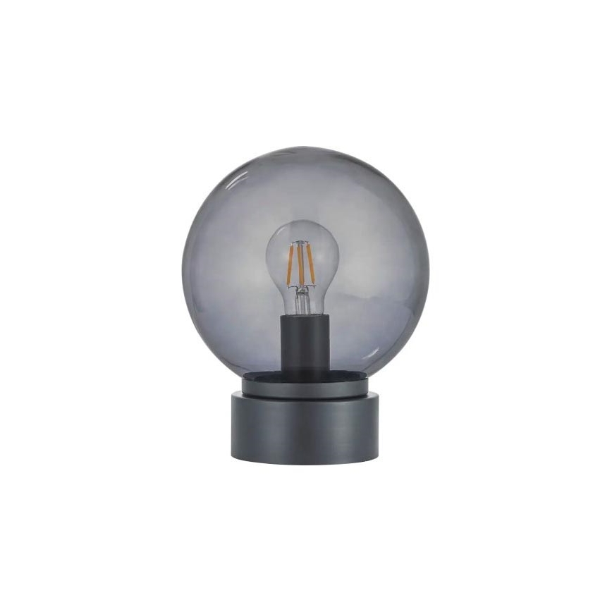 LED Stolní lampa JIMMY 1xE27/60W/230V antracit/kouřová černá