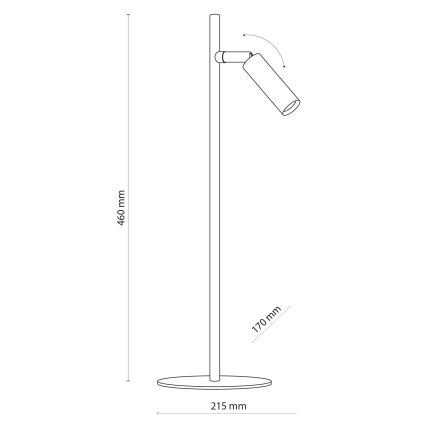 LED Stolní lampa LAGOS 1xG9/6W/230V 4000K bílá