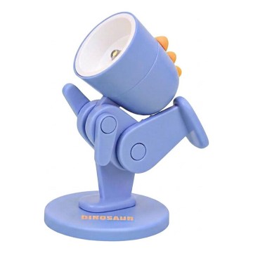 LED Stolní lampa LED/0,06W/3xLR41 dinosaurus modrá