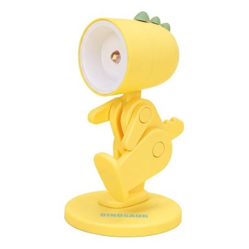 LED Stolní lampa LED/0,06W/3xLR41 dinosaurus žlutá