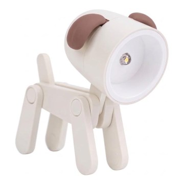 LED Stolní lampa LED/0,06W/3xLR41 pes bílá