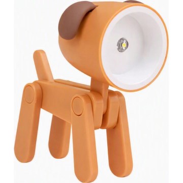 LED Stolní lampa LED/0,06W/3xLR41 pes oranžová