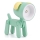 LED Stolní lampa LED/0,06W/3xLR41 pes zelená