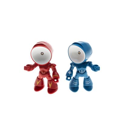 LED Stolní lampa LED/0,06W/3xLR41 robot červená