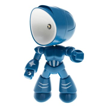 LED Stolní lampa LED/0,06W/3xLR41 robot modrá