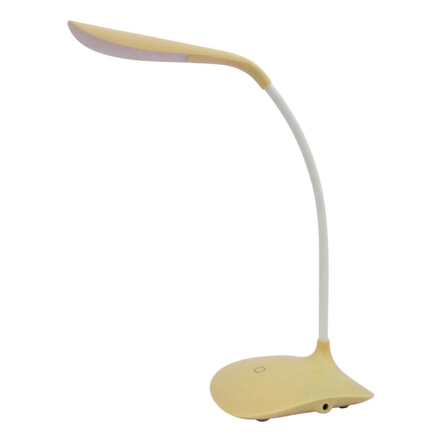 LED Stolní lampa LED/3,6W/4xAAA/USB žlutá