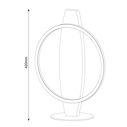 LED Stolní lampa MELISA LED/10W/230V borovice