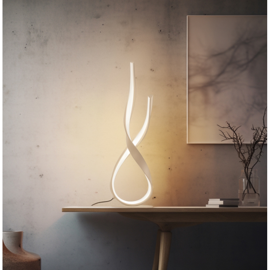 LED Stolní lampa RIBBON LED/21W/230V béžová