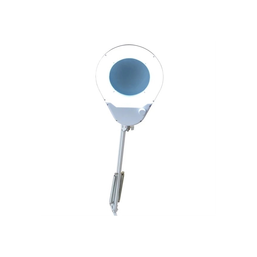 LED Stolní lampa s lupou LED/9W/230V bílá/lesklý chrom