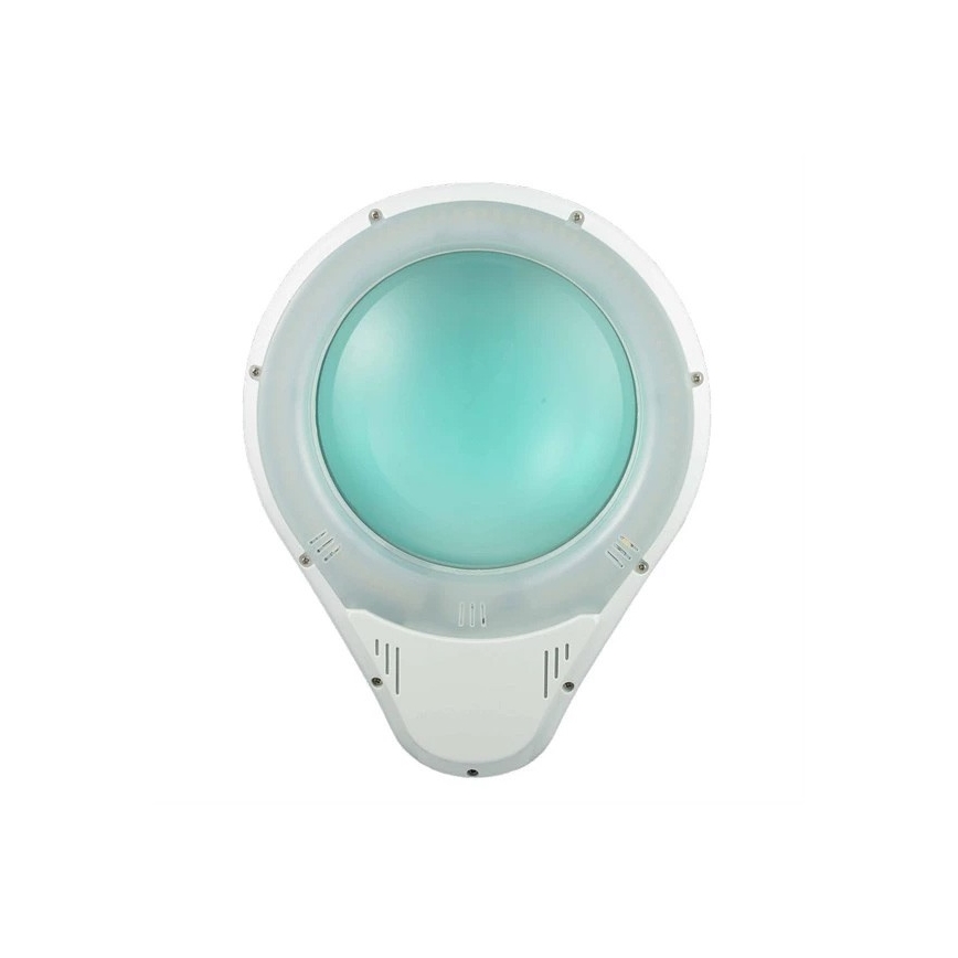 LED Stolní lampa s lupou LED/9W/230V bílá