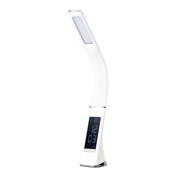LED Stolní lampa stmívatelná s displejem LED/5W/230V bílá LED Stolní lampa stmívatelná s displejem LED/5W/230V bílá