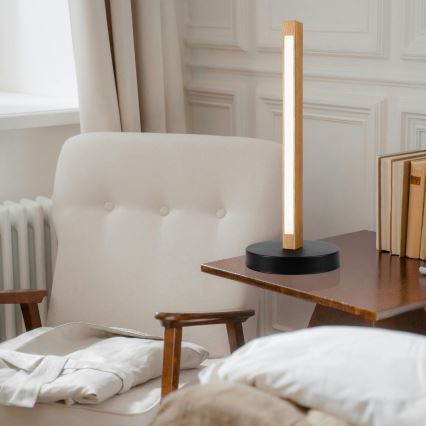 LED Stolní lampa VERDE LED/10W/230V 3000K dub/černá