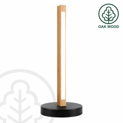 LED Stolní lampa VERDE LED/10W/230V 3000K dub/černá