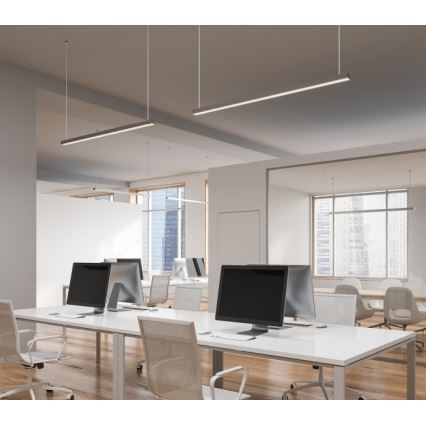 LED Stropní přisazené závěsné svítidlo KOLINE LED/40W/230V 3000/4000/6500K 120 cm bílá