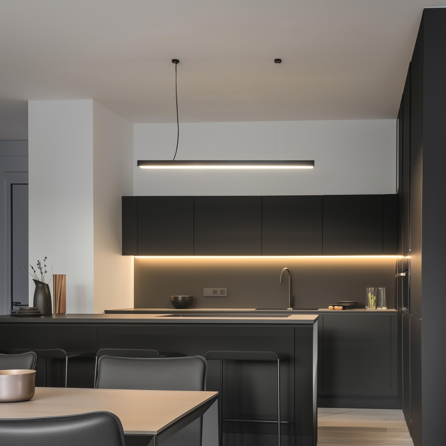 LED Stropní přisazené závěsné svítidlo CYNIDECO LED/12W/230V 4000K černá