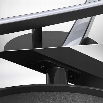 LED Stropní svítidlo 2xLED/6W/230V 3000K černá