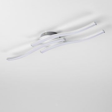 LED Stropní svítidlo 3xLED/6W/230V 3000K stříbrná