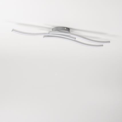 LED Stropní svítidlo 3xLED/6W/230V 3000K stříbrná