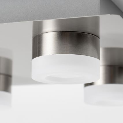 LED Stropní svítidlo 4xLED/4W/230V matný chrom