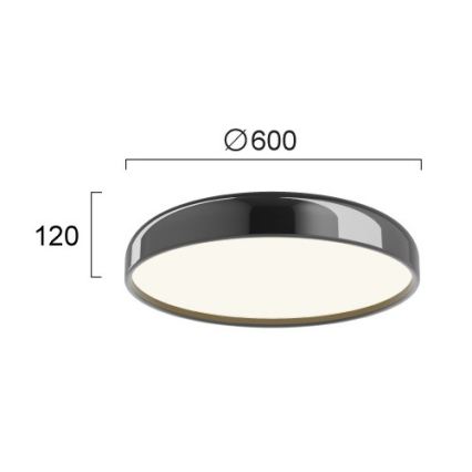 LED Stropní svítidlo ALENSA LED/60W/230V černá