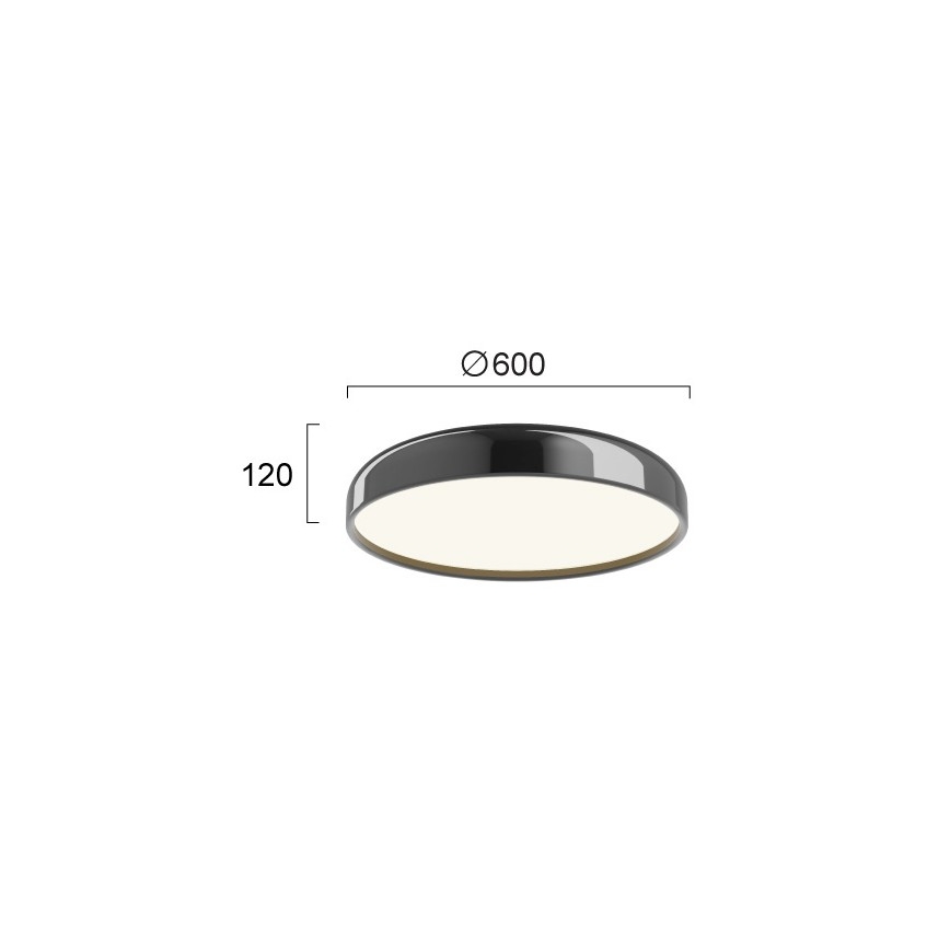 LED Stropní svítidlo ALENSA LED/60W/230V černá